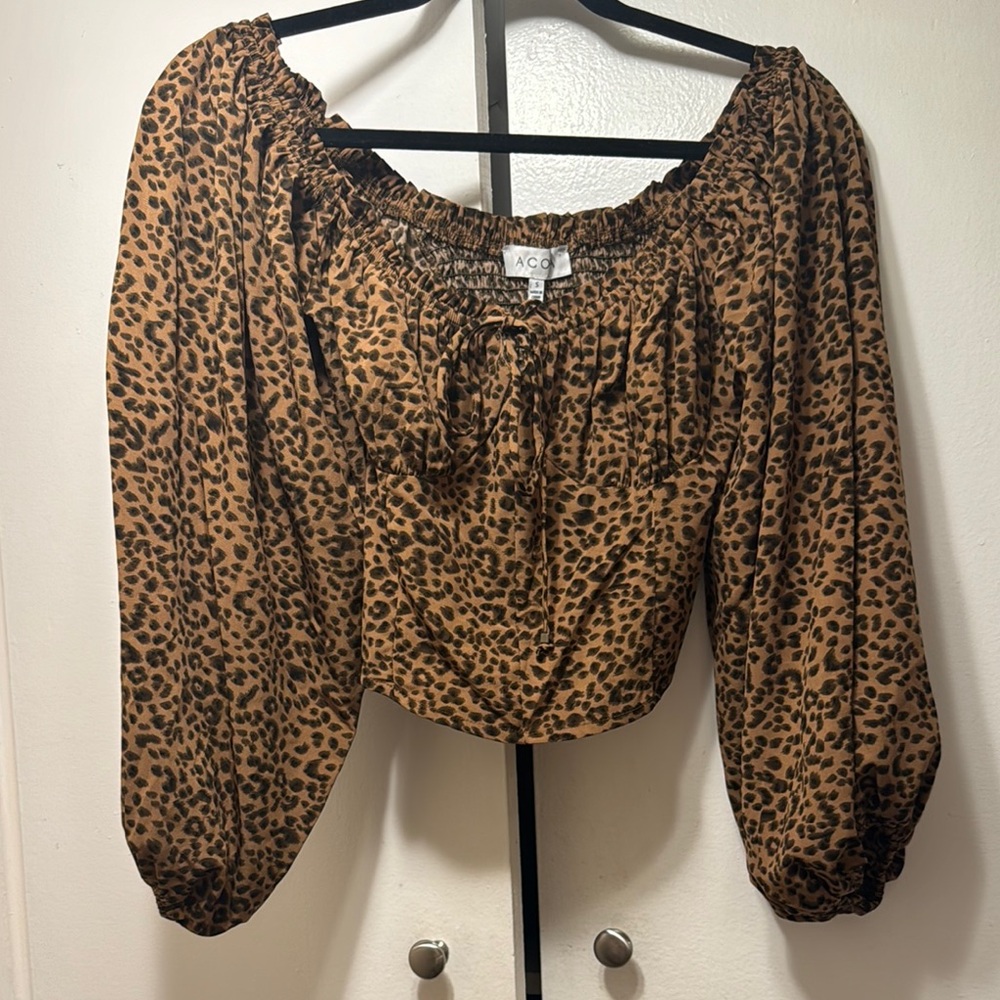 Leopard Print Women's Top